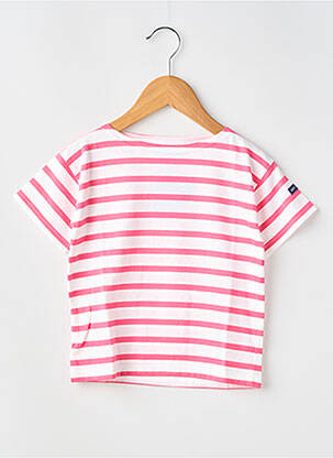 T-shirt stretch manches courtes rose SAINT JAMES enfant