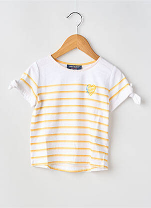 T-shirt stretch manches courtes jaune SAINT JAMES fille