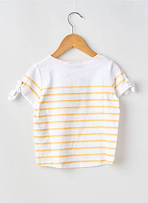 T-shirt stretch manches courtes jaune SAINT JAMES fille