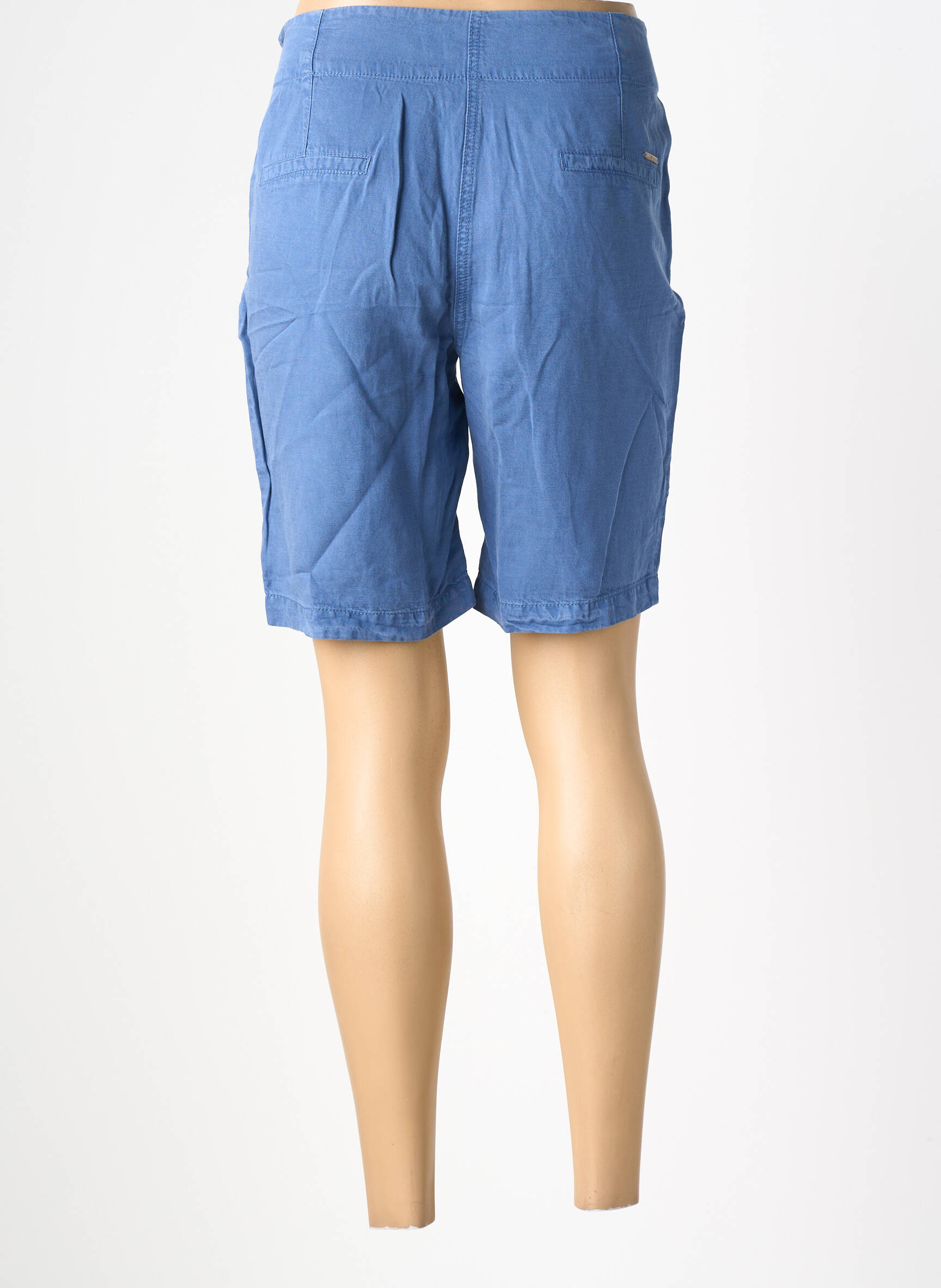 Short fermeture zippée sous rabat boutonné taille normale bleu SAINT JAMES femme