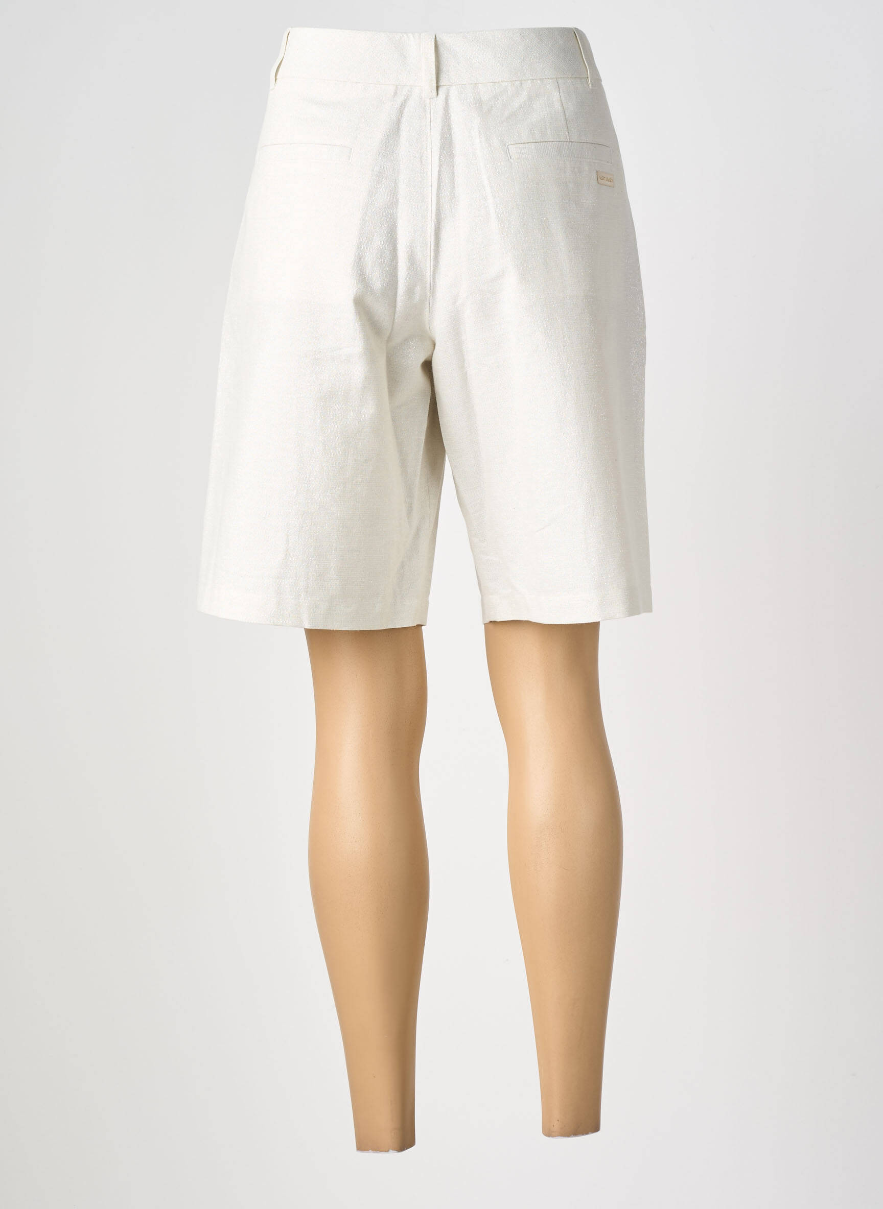 Short coupe large taille haute beige SAINT JAMES femme
