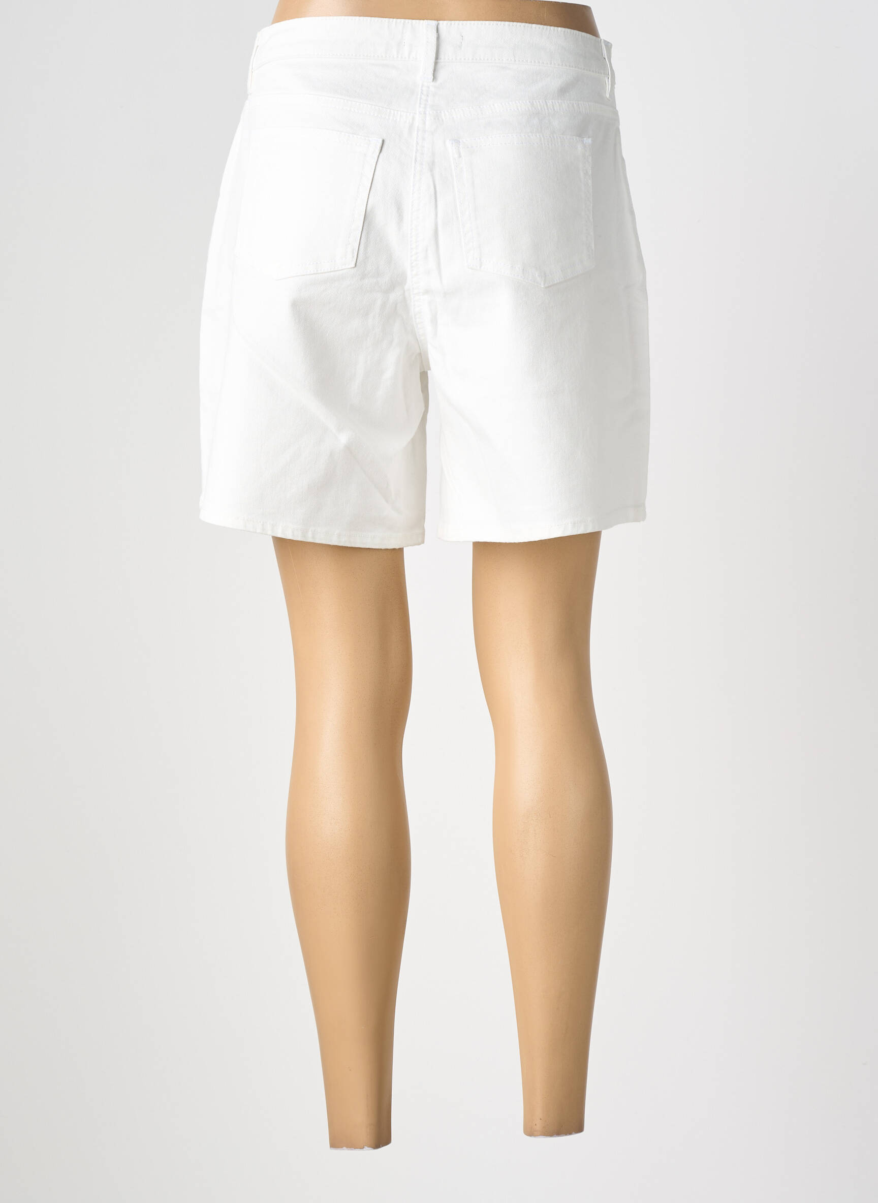 Short tissage denim taille normale blanc SAINT JAMES femme