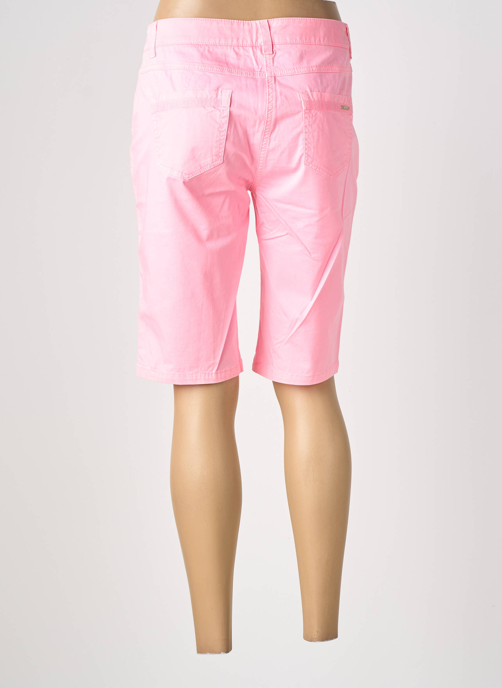 Bermuda tissage popeline taille normale rose SAINT JAMES femme