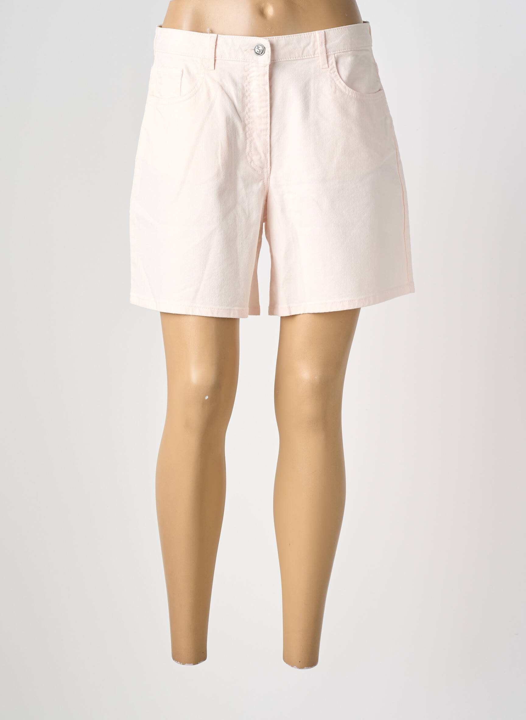 Short tissage denim taille normale rose SAINT JAMES femme