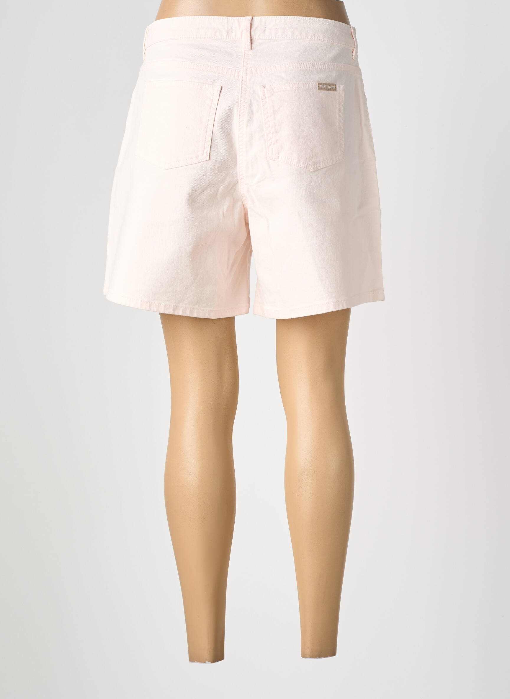 Short tissage denim taille normale rose SAINT JAMES femme
