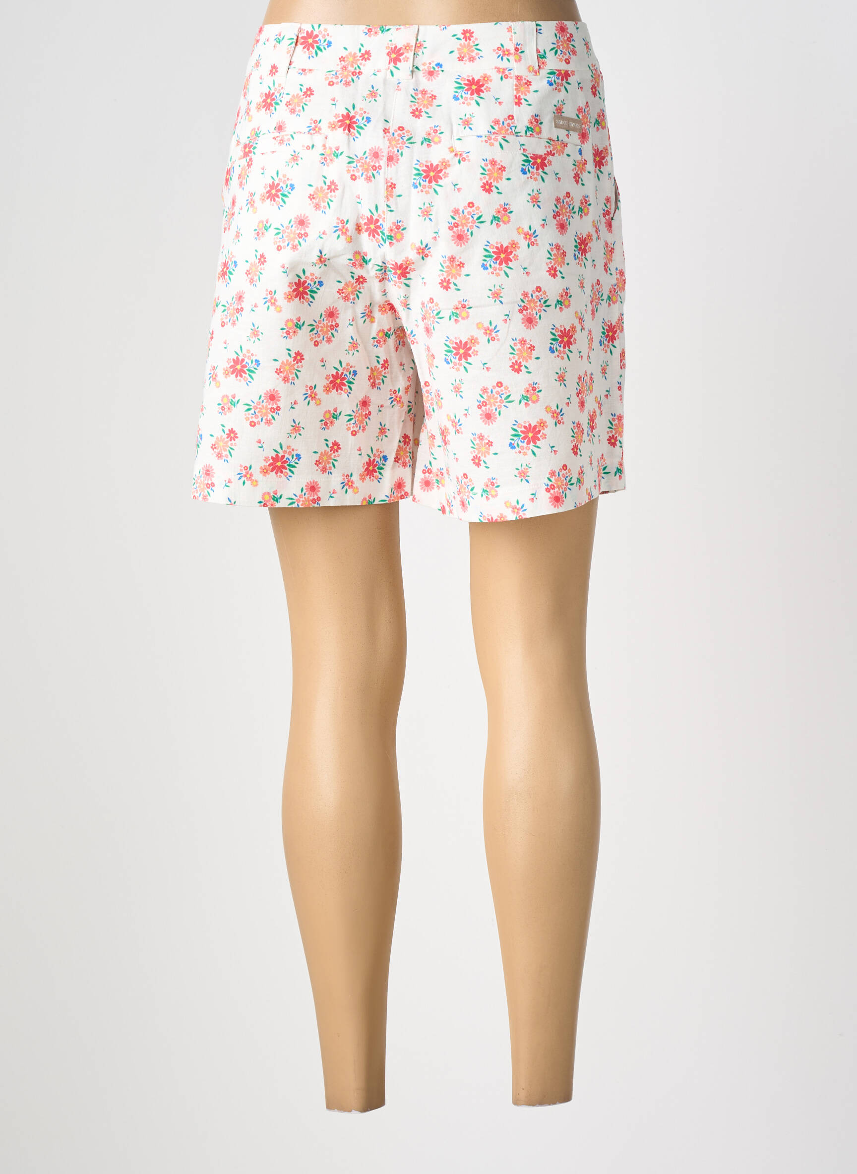 Short fermeture zippée sous rabat boutonné taille normale beige SAINT JAMES femme