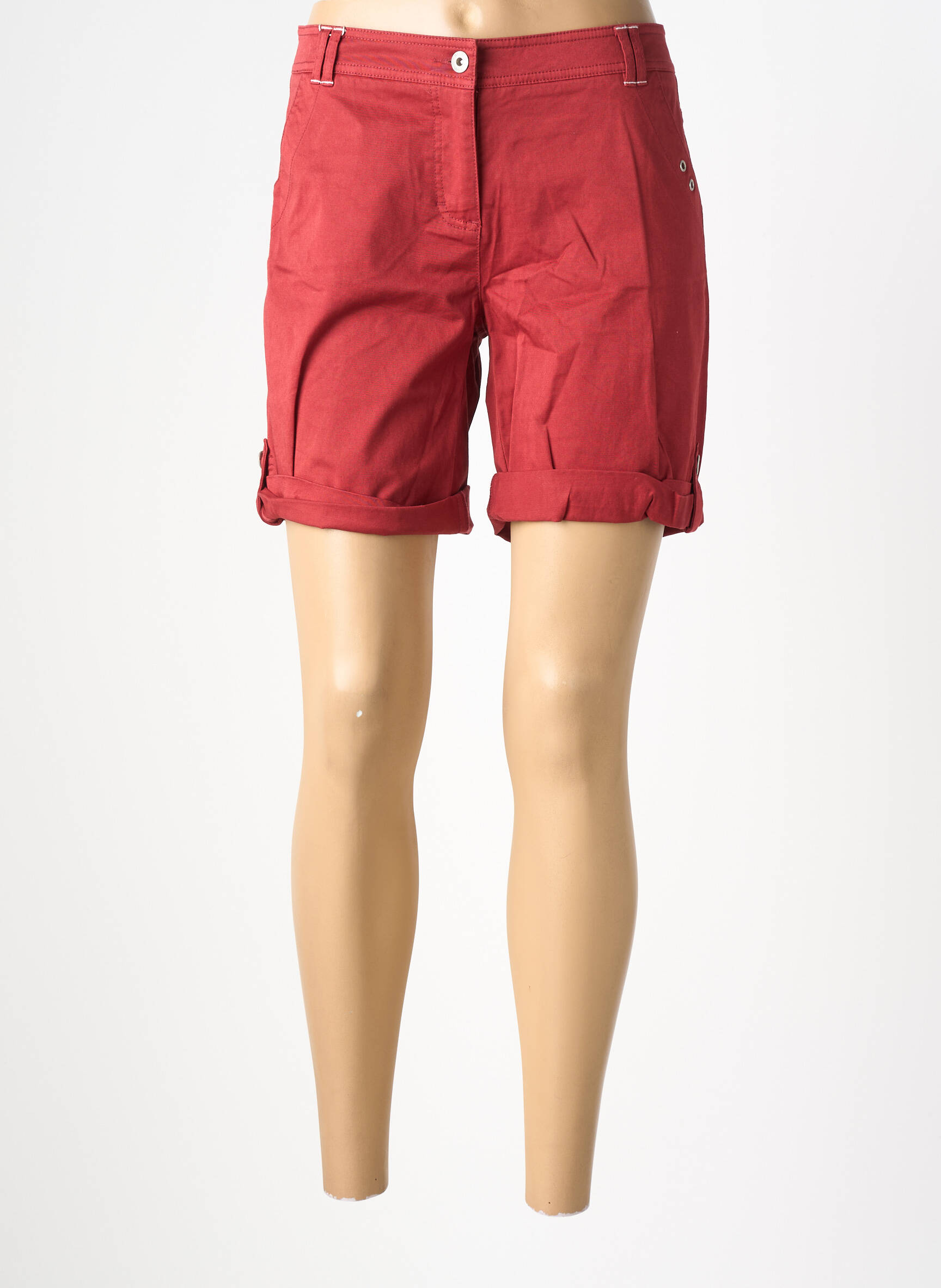 Short fermeture zippée sous rabat boutonné taille normale marron SAINT JAMES femme