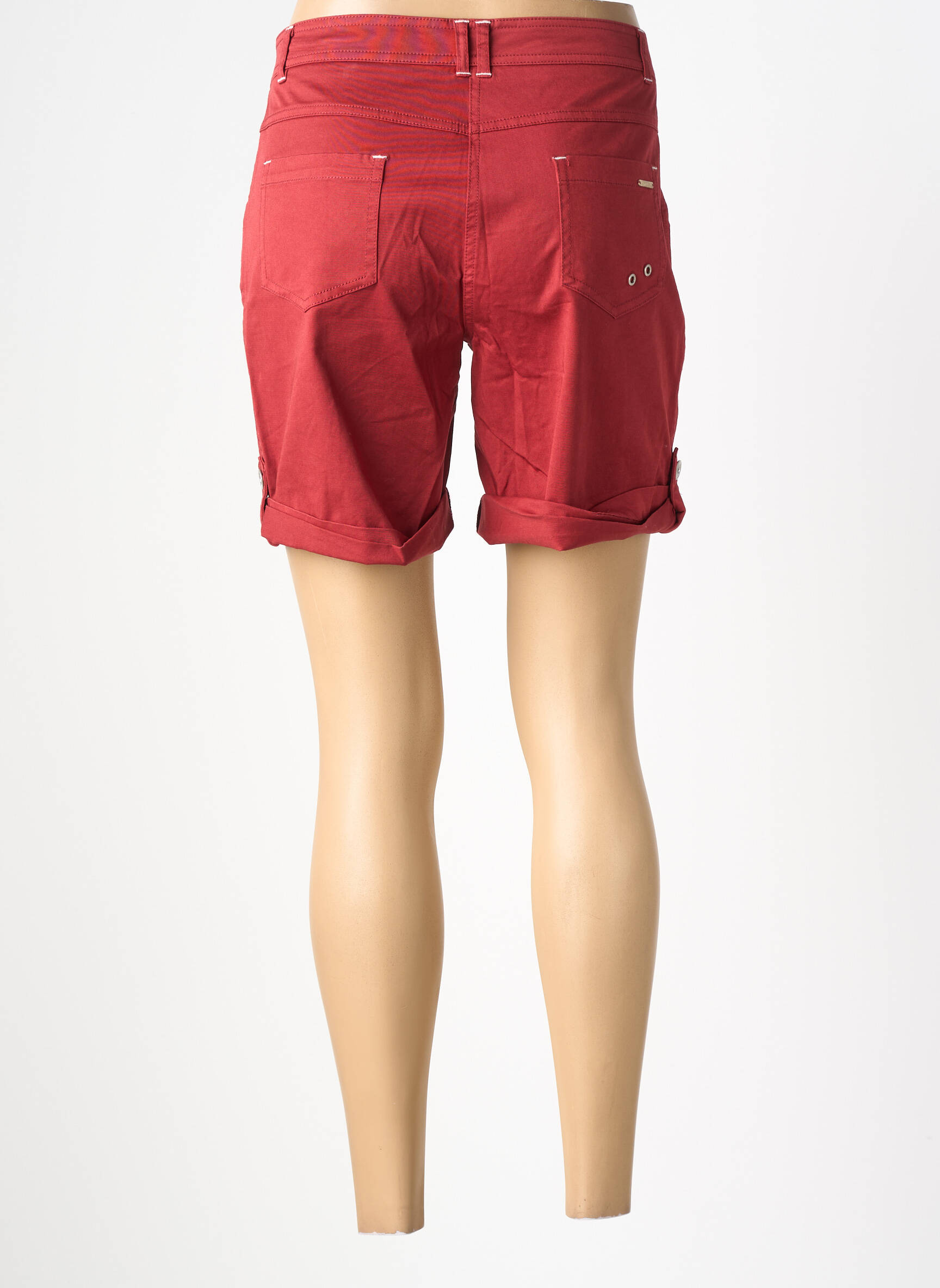 Short fermeture zippée sous rabat boutonné taille normale marron SAINT JAMES femme