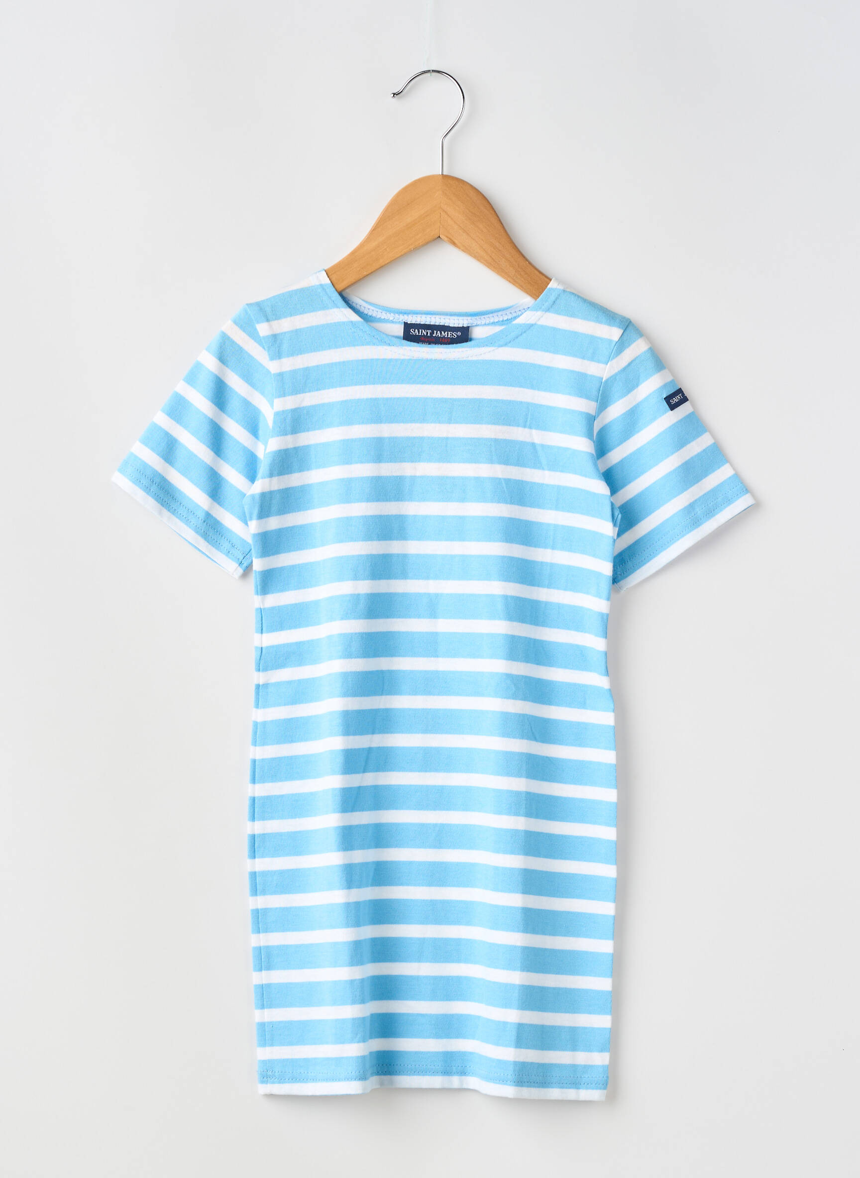 Robe courte manches courtes manches courtes bleu SAINT JAMES fille