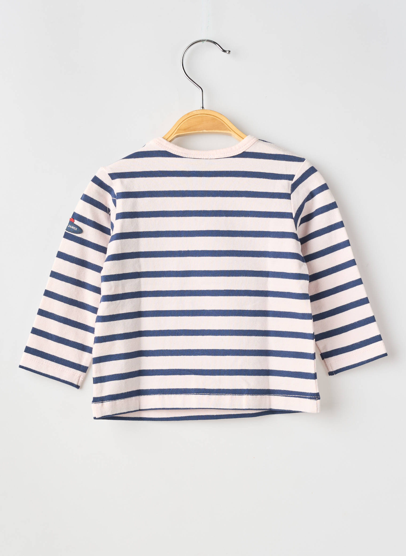 T-shirt stretch manches longues bleu SAINT JAMES fille