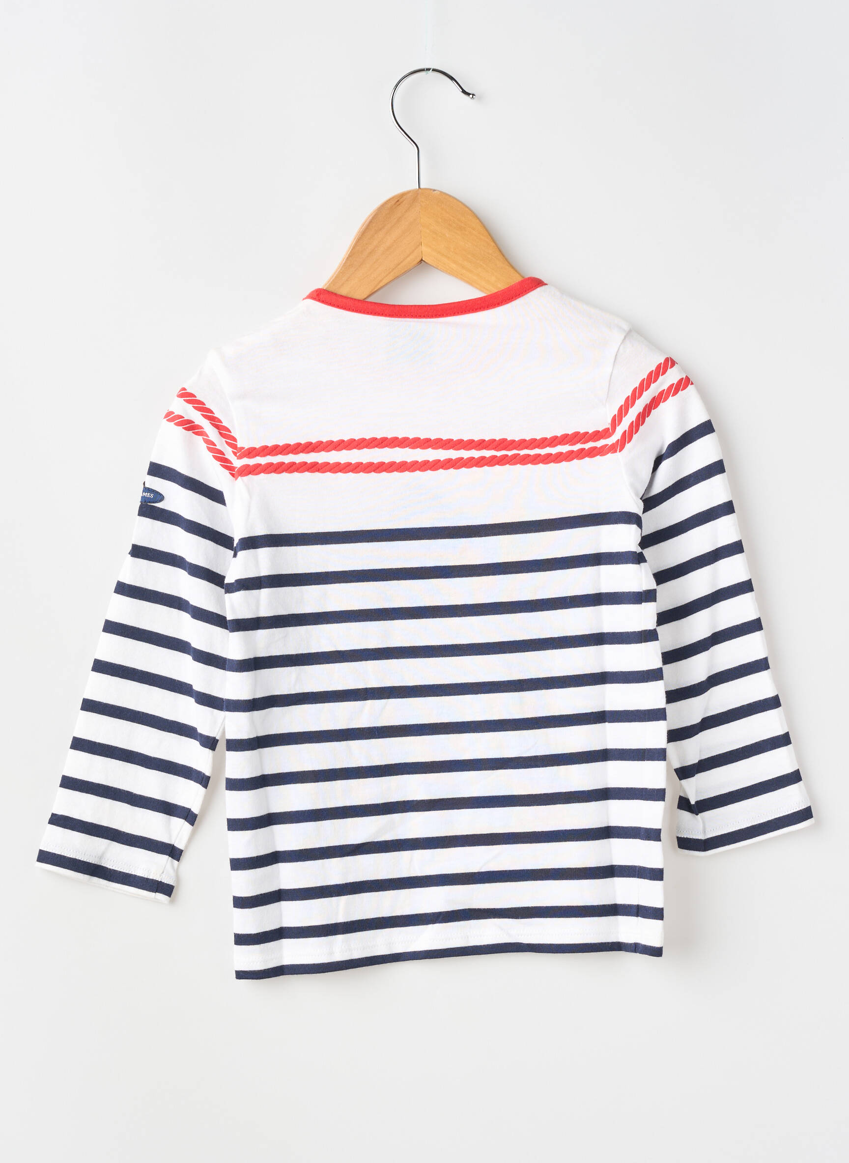 T-shirt stretch manches longues bleu SAINT JAMES fille