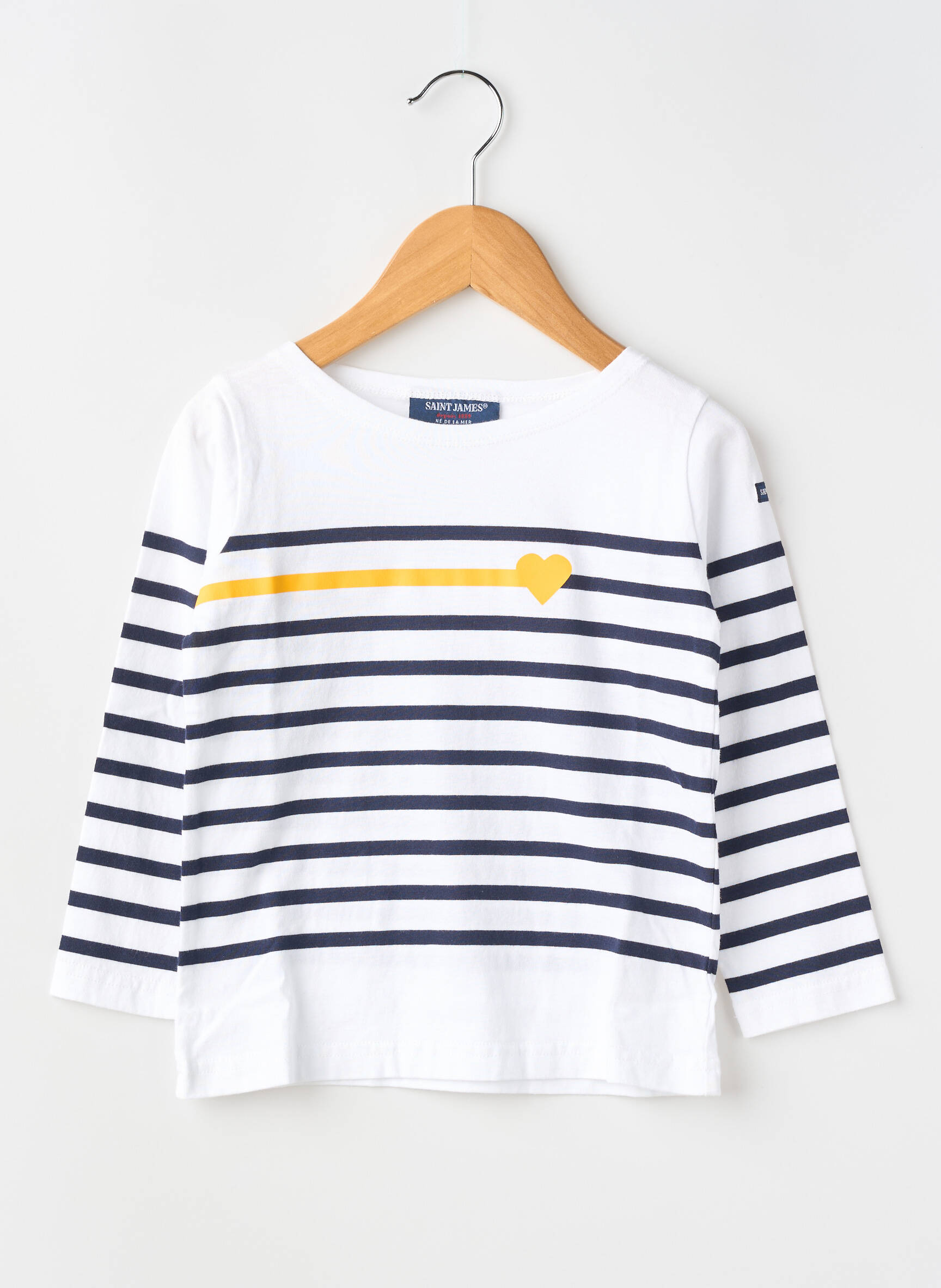 T-shirt stretch manches longues bleu SAINT JAMES enfant