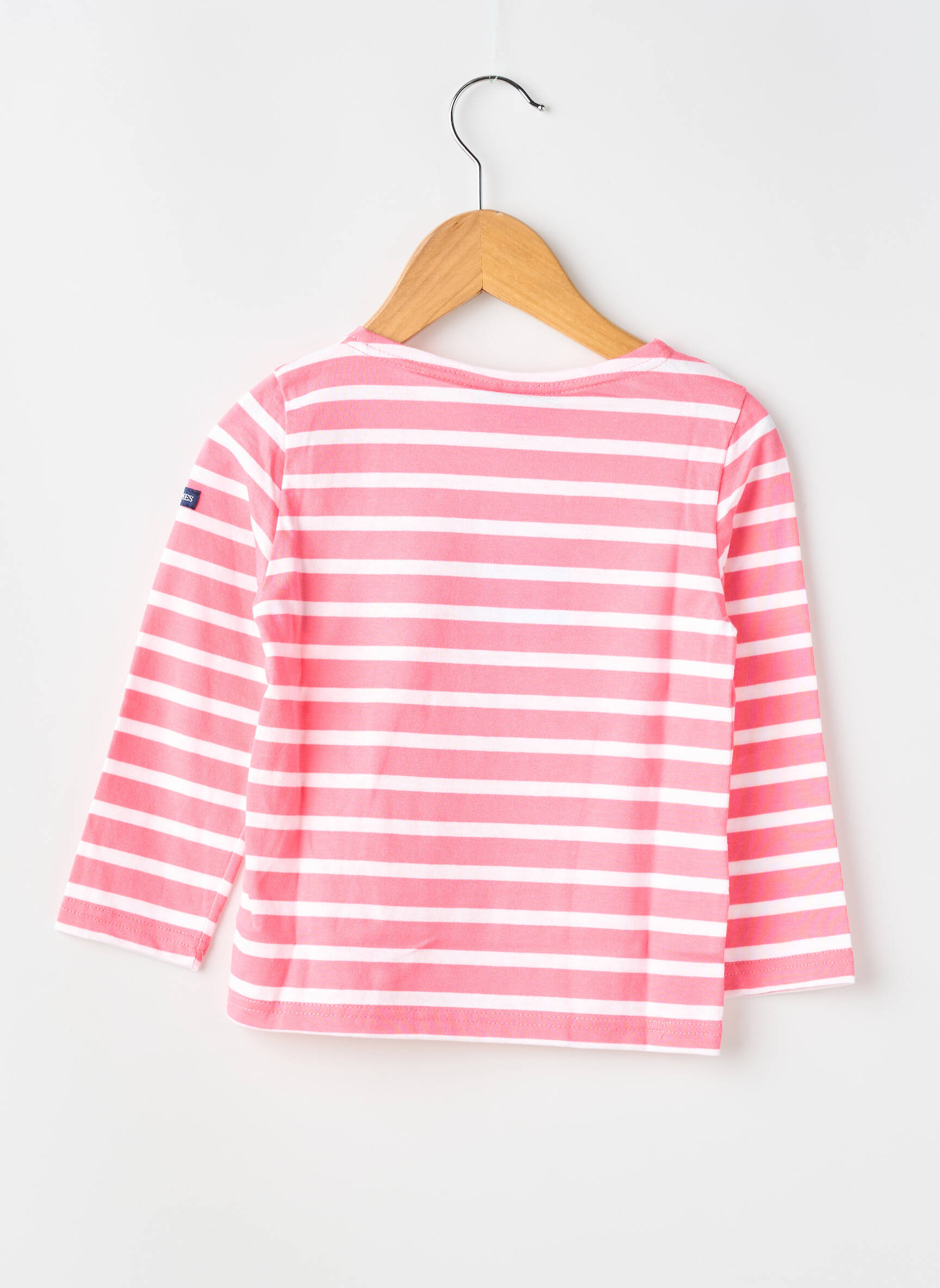 T-shirt stretch manches longues rose SAINT JAMES fille