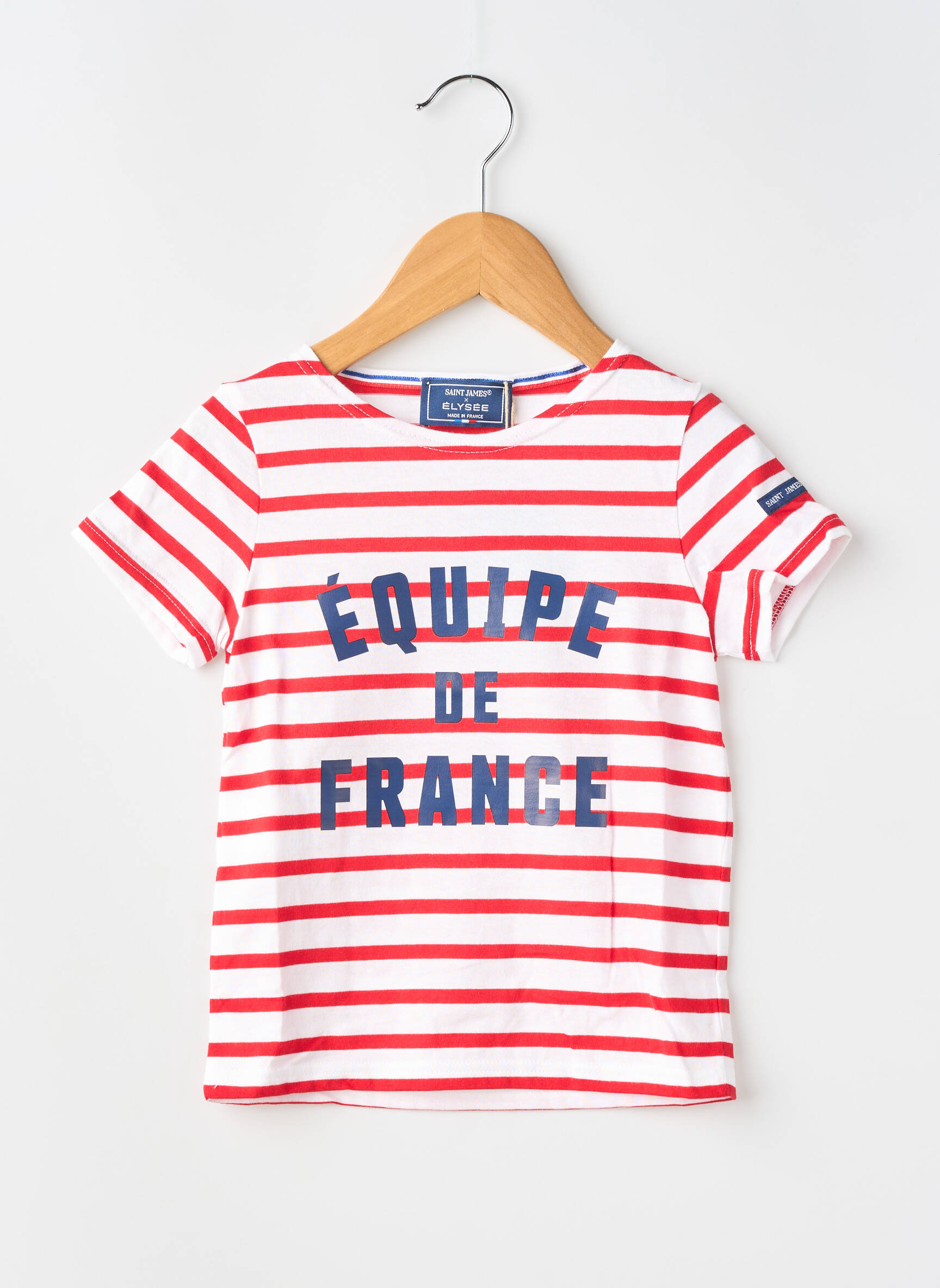 T-shirt stretch manches courtes rouge SAINT JAMES enfant