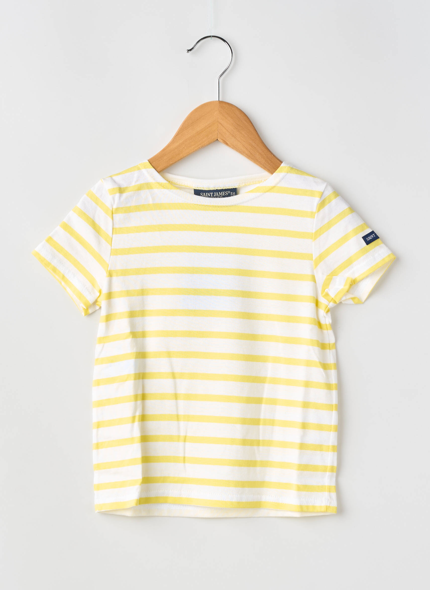 T-shirt stretch manches courtes jaune SAINT JAMES enfant