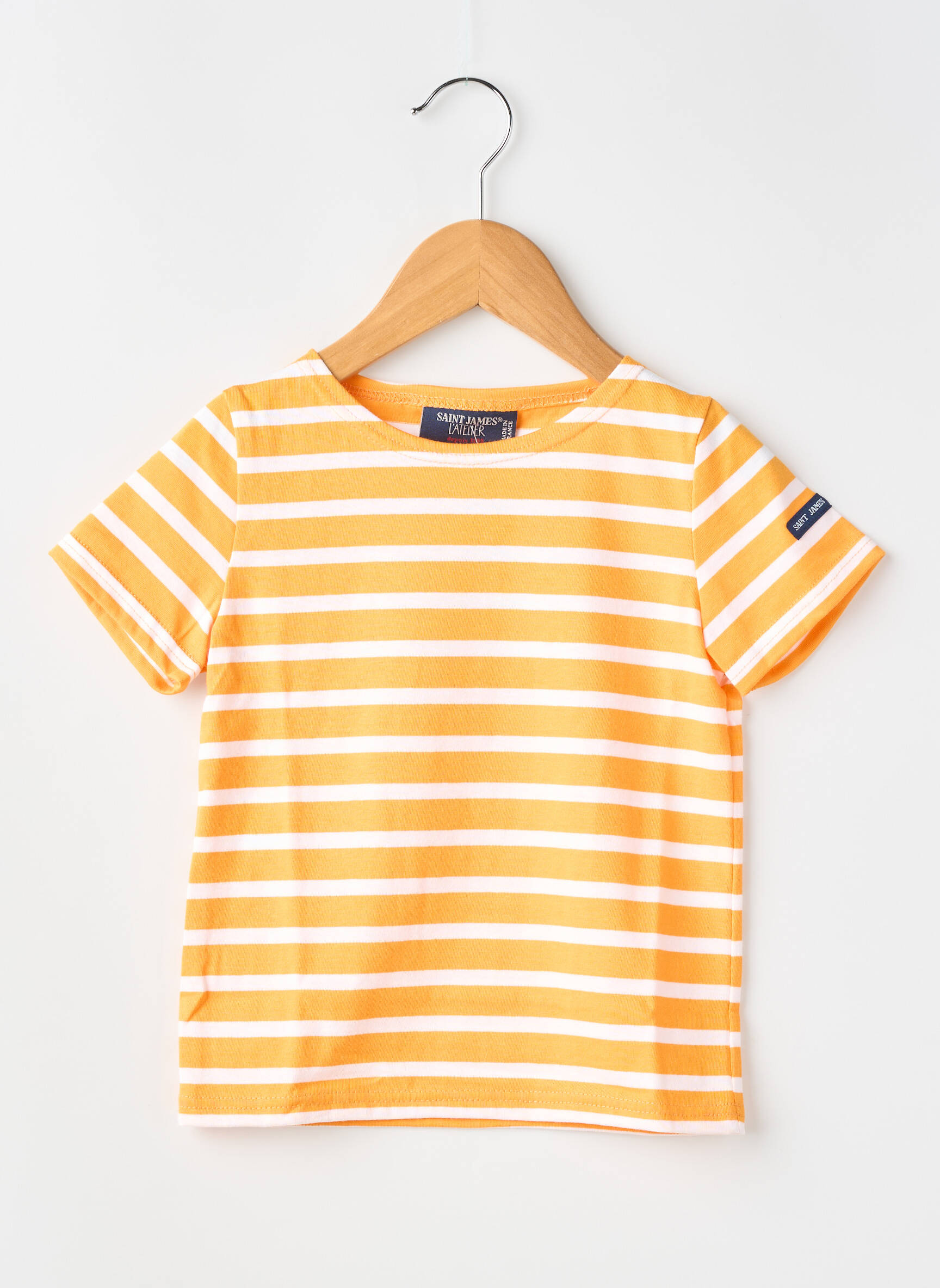 T-shirt stretch manches courtes orange SAINT JAMES enfant