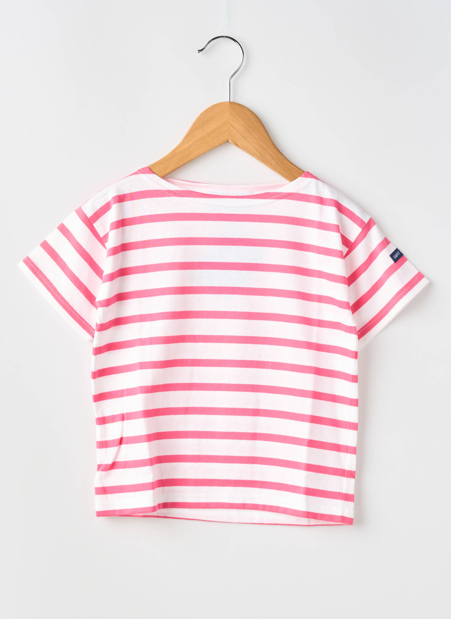 T-shirt stretch manches courtes rose SAINT JAMES enfant