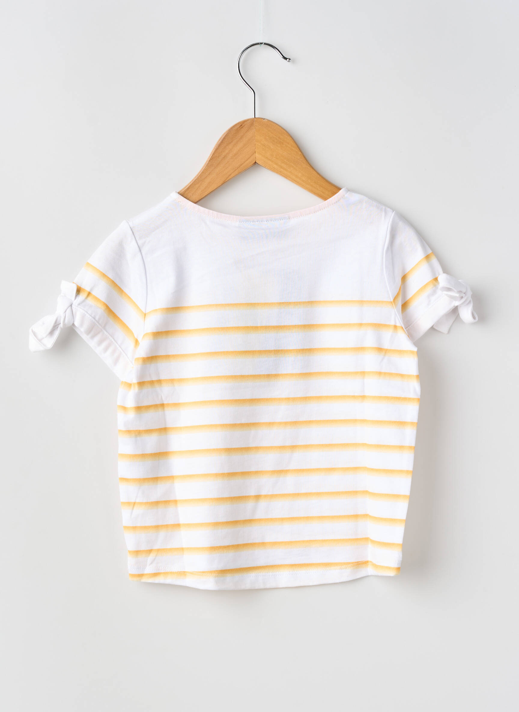 T-shirt stretch manches courtes jaune SAINT JAMES fille
