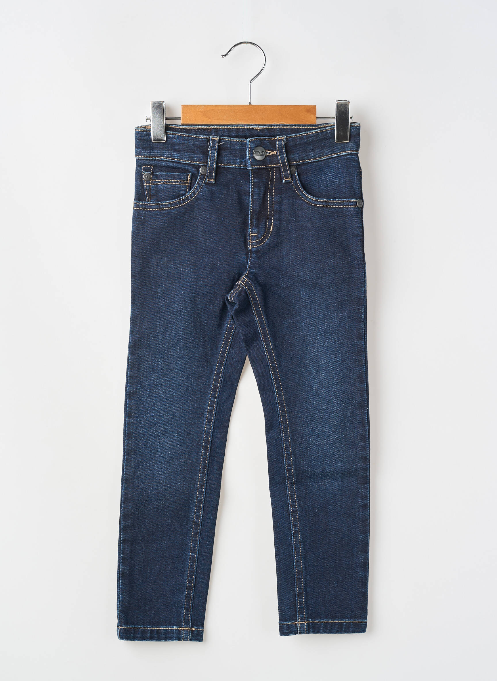 Jeans coupe slim stretch bleu SAINT JAMES enfant
