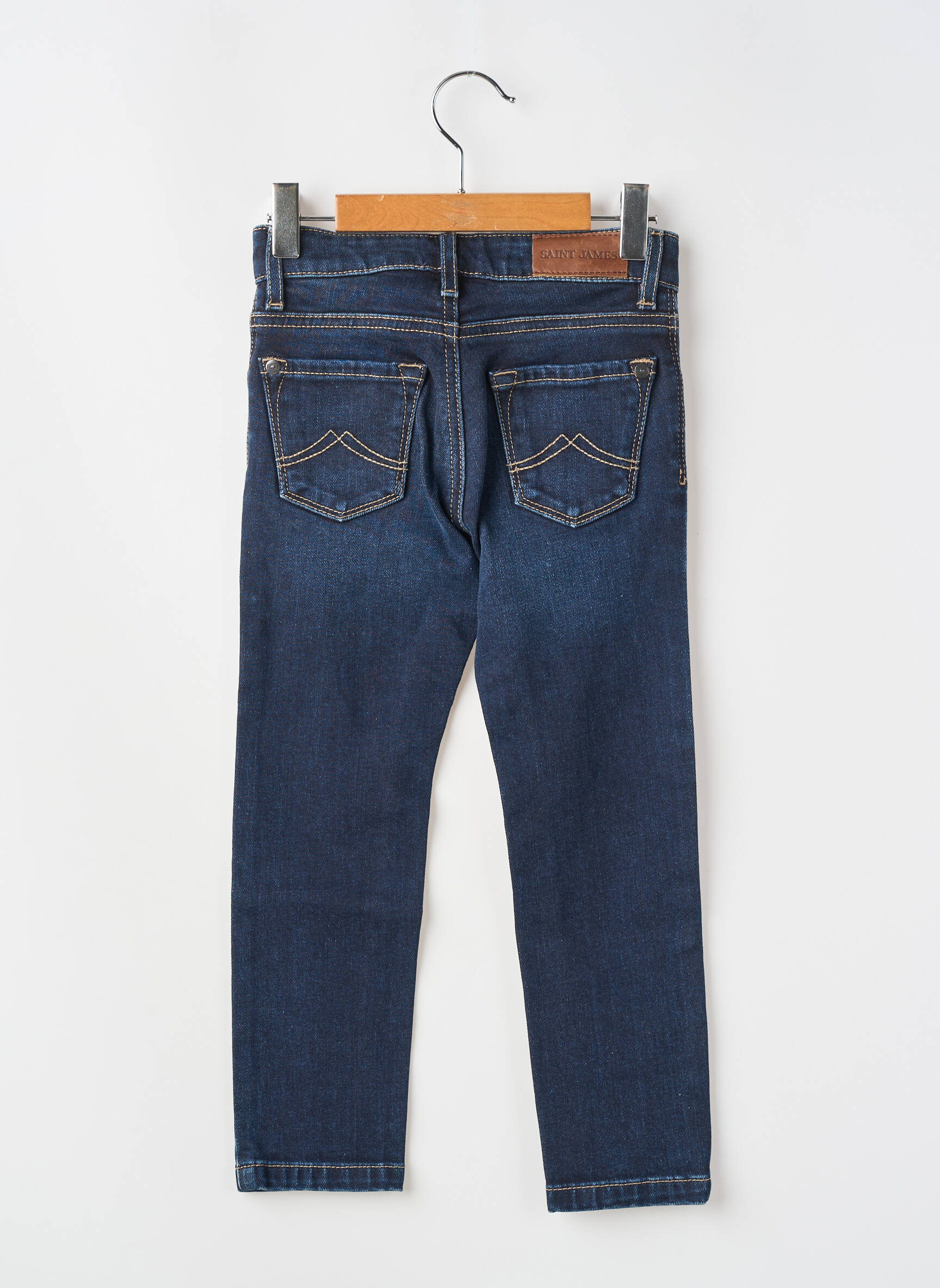 Jeans coupe slim stretch bleu SAINT JAMES enfant