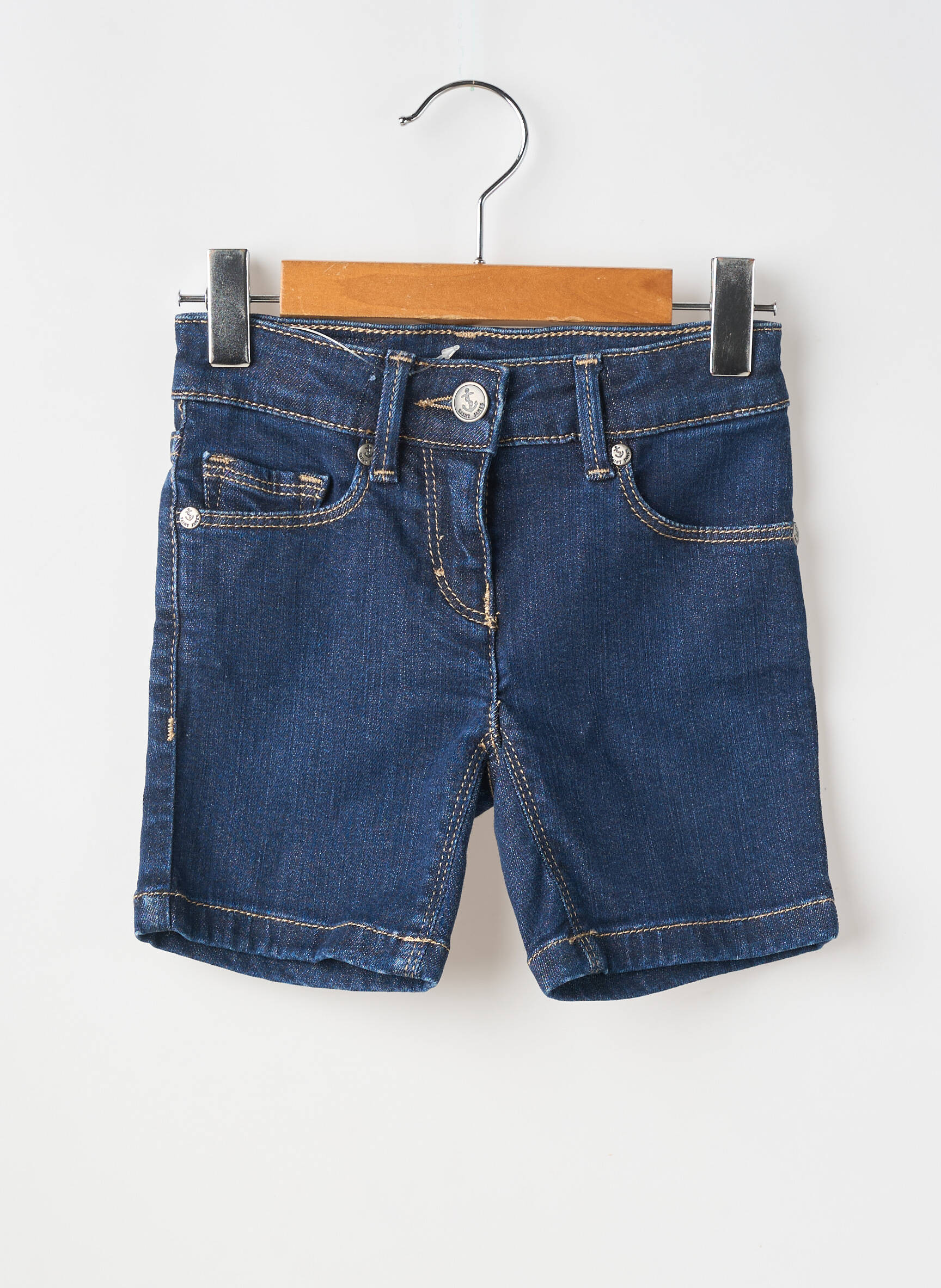 Short tissage denim bleu SAINT JAMES enfant