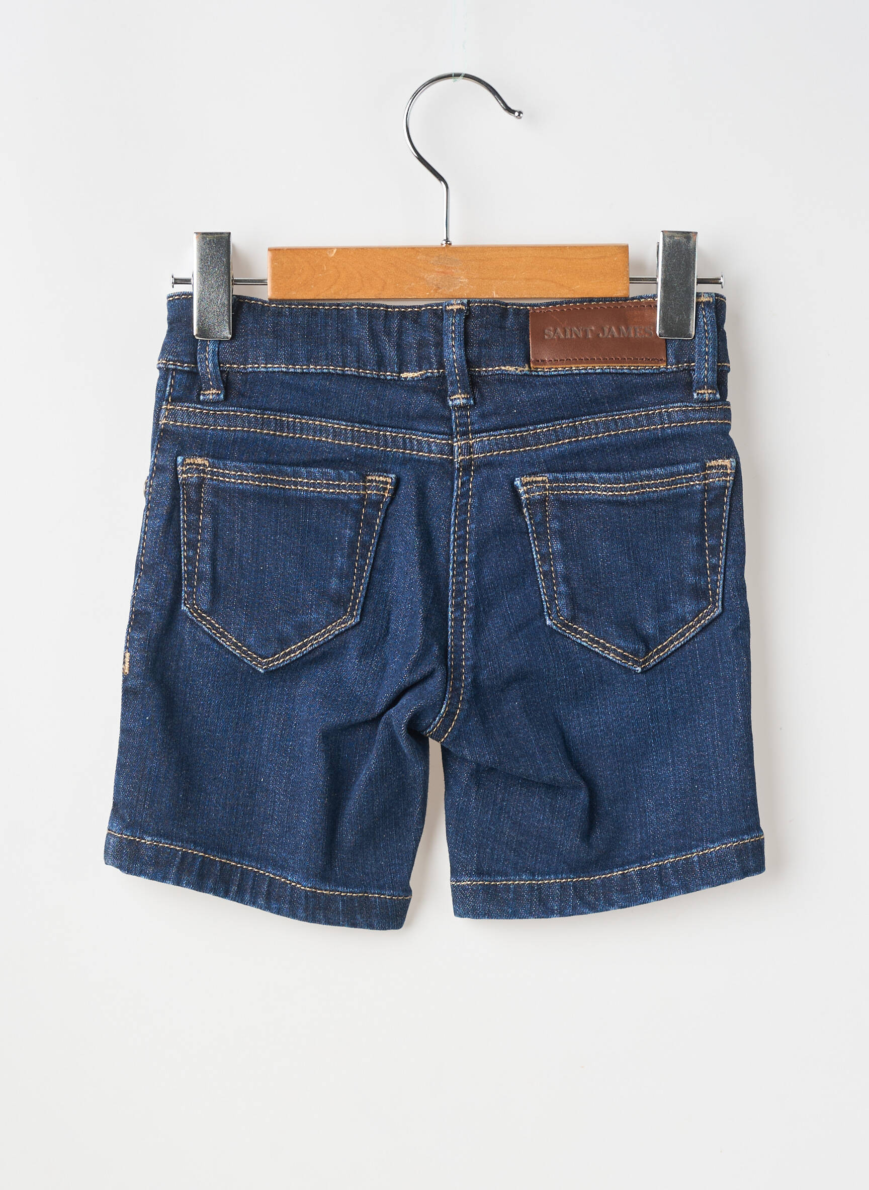 Short tissage denim bleu SAINT JAMES enfant