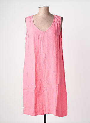 Robe mi-longue sans manche sans manche rose SAINT JAMES femme