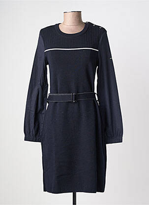 Robe mi-longue manches longues manches longues bleu SAINT JAMES femme