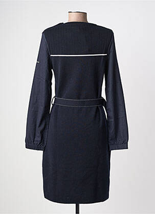 Robe mi-longue manches longues manches longues bleu SAINT JAMES femme