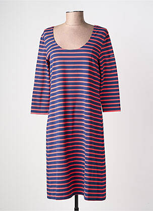 Robe mi-longue manches 3/4 manches 3/4 rose SAINT JAMES femme