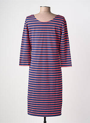 Robe mi-longue manches 3/4 manches 3/4 rose SAINT JAMES femme