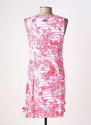 Robe courte imprimé fleurs sans manche rose SAINT JAMES femme