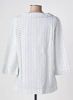 Chemisier coupe cintrée manches 3/4 bleu SAINT JAMES femme