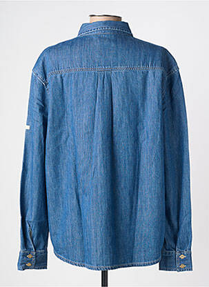 Chemisier coupe cintrée manches longues bleu SAINT JAMES femme