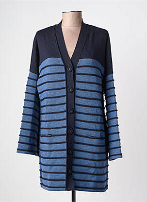 Gilet manches longues stretch bleu SAINT JAMES femme
