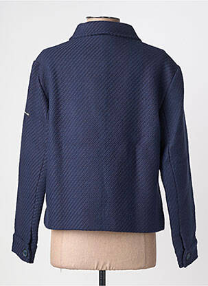 Veste casual coupe droite bleu SAINT JAMES femme