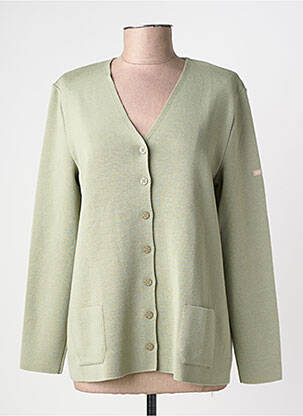 Gilet manches longues stretch vert SAINT JAMES femme