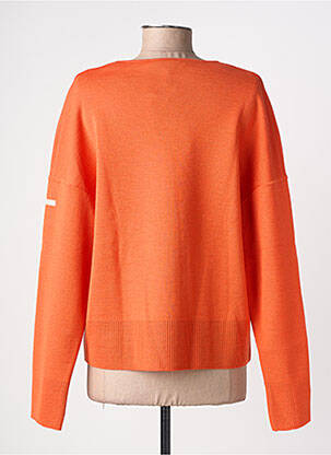Gilet manches longues col rond orange SAINT JAMES femme