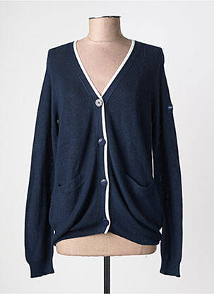 Gilet manches longues resserrée sur le bas bleu SAINT JAMES femme