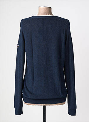 Gilet manches longues resserrée sur le bas bleu SAINT JAMES femme