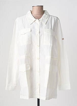 Veste casual poignets boutonnés avec fente beige SAINT JAMES femme