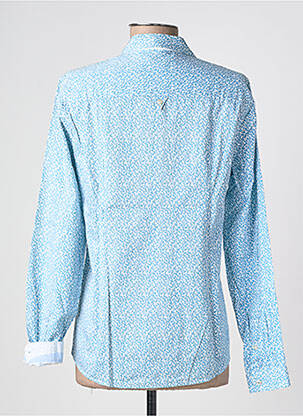 Chemisier coupe cintrée manches longues bleu SAINT JAMES femme