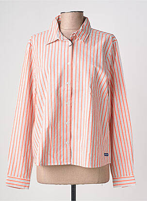 Chemisier coupe cintrée manches longues orange SAINT JAMES femme