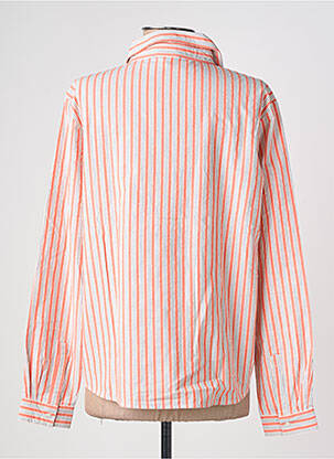 Chemisier coupe cintrée manches longues orange SAINT JAMES femme