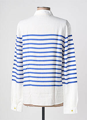 Chemisier coupe cintrée manches longues bleu SAINT JAMES femme