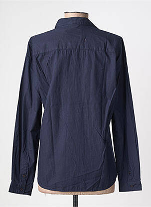 Chemisier coupe cintrée manches longues bleu SAINT JAMES femme