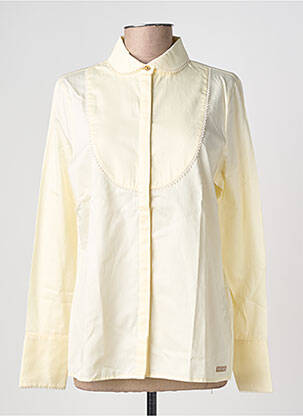 Chemisier coupe cintrée manches longues jaune SAINT JAMES femme