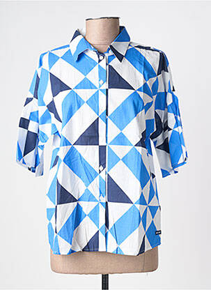 Chemisier manches courtes manches courtes bleu SAINT JAMES femme