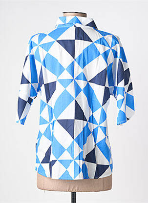 Chemisier manches courtes manches courtes bleu SAINT JAMES femme