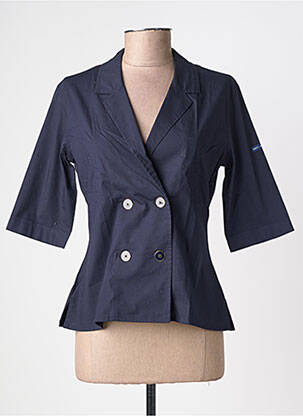 Blazer coupe cintrée bleu SAINT JAMES femme